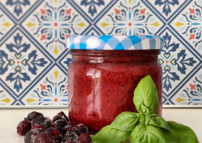 Saskatoon Basil Vinaigrette