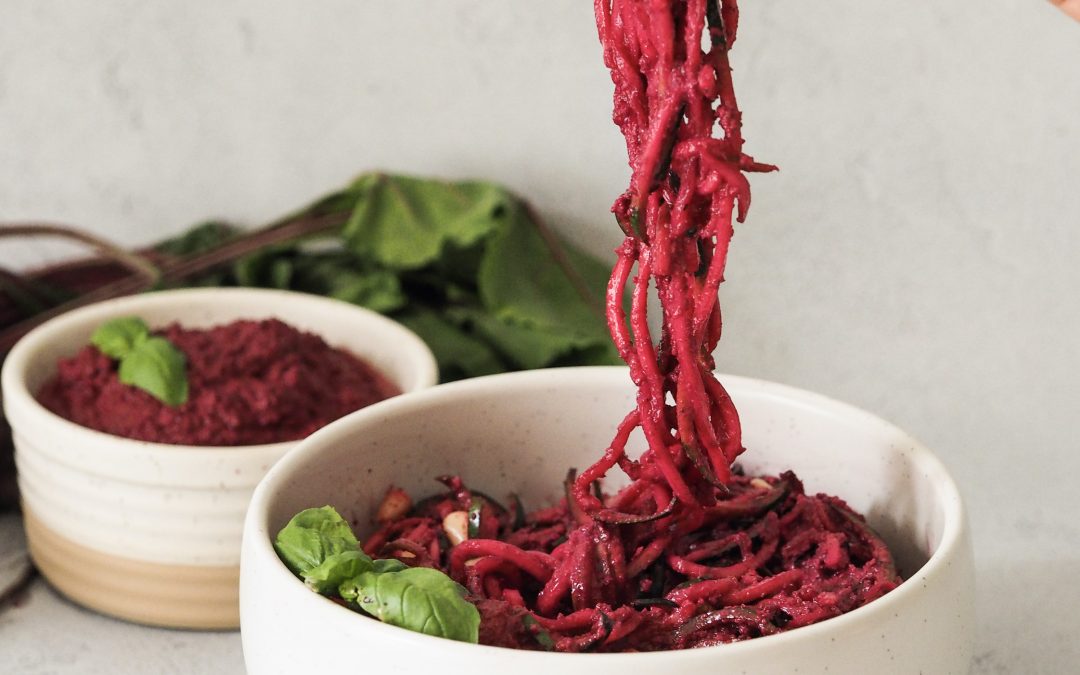 Beet Pesto Linguine
